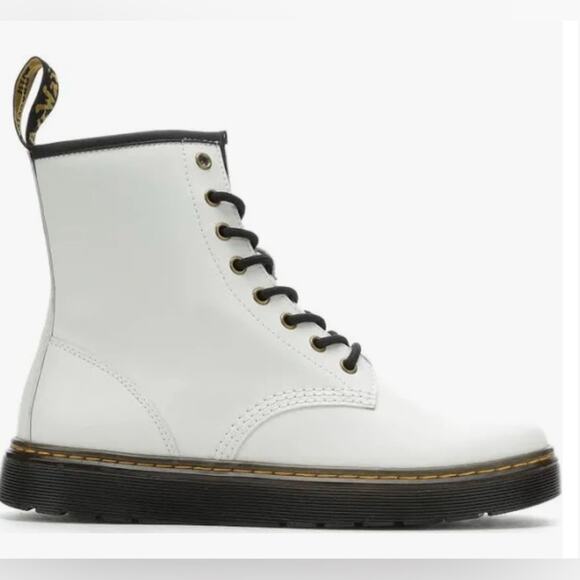 NEW WHITE DR. MARTENS ZAVALA COMBAT BOOTS SZ 9 WOMAN - Picture 5 of 12